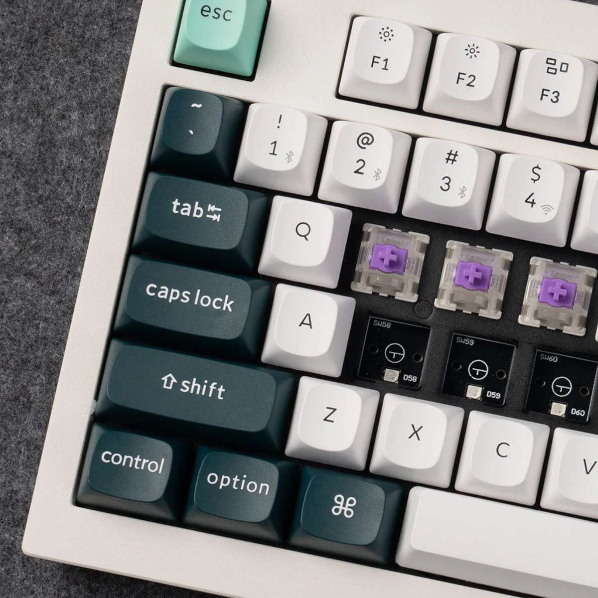 Keychron Q3 HE QMK 80% Wireless Custom Mechanical Keyboard (Nebula Switch) - Shell White
