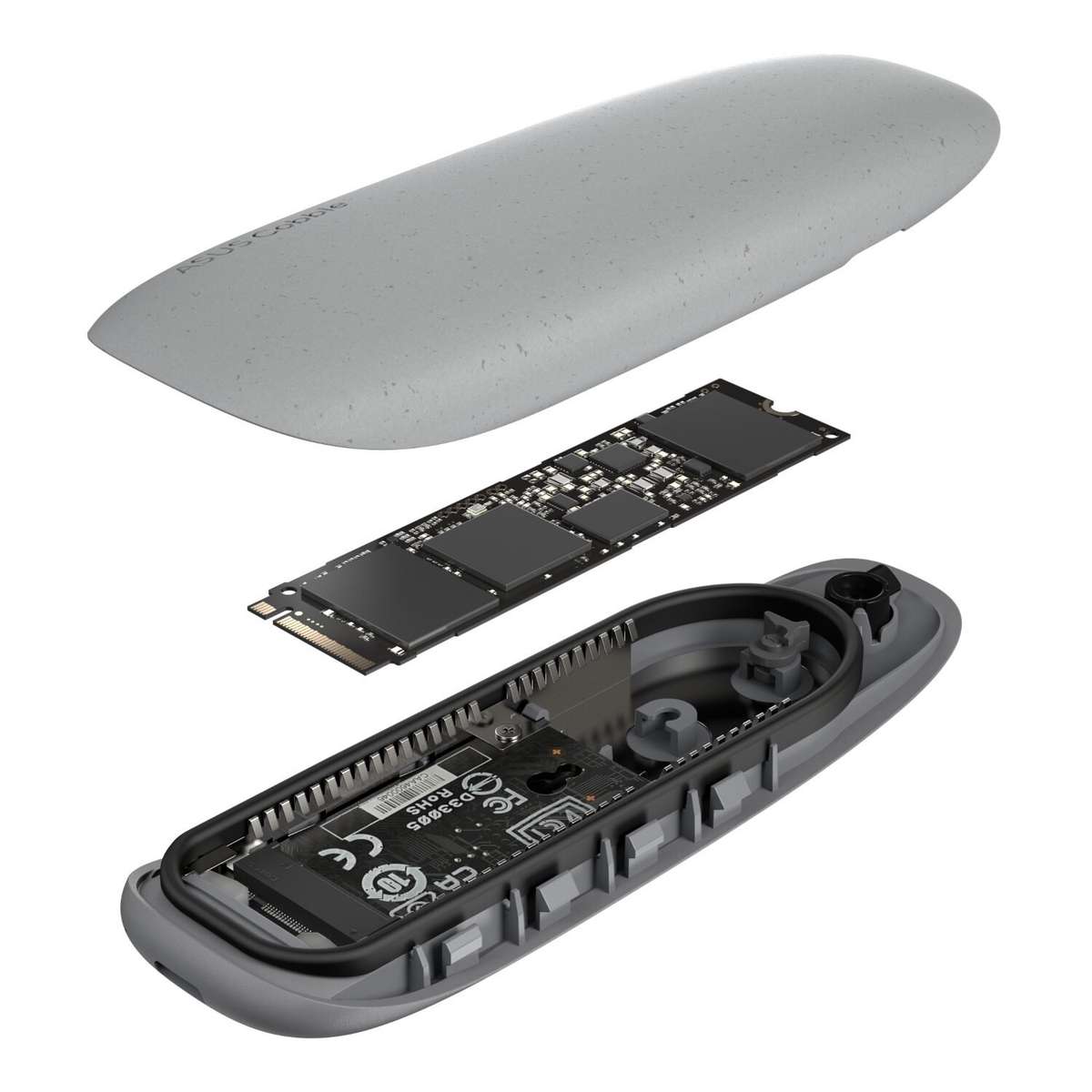 Asus Cobble M.2 SSD Enclosure - Grey