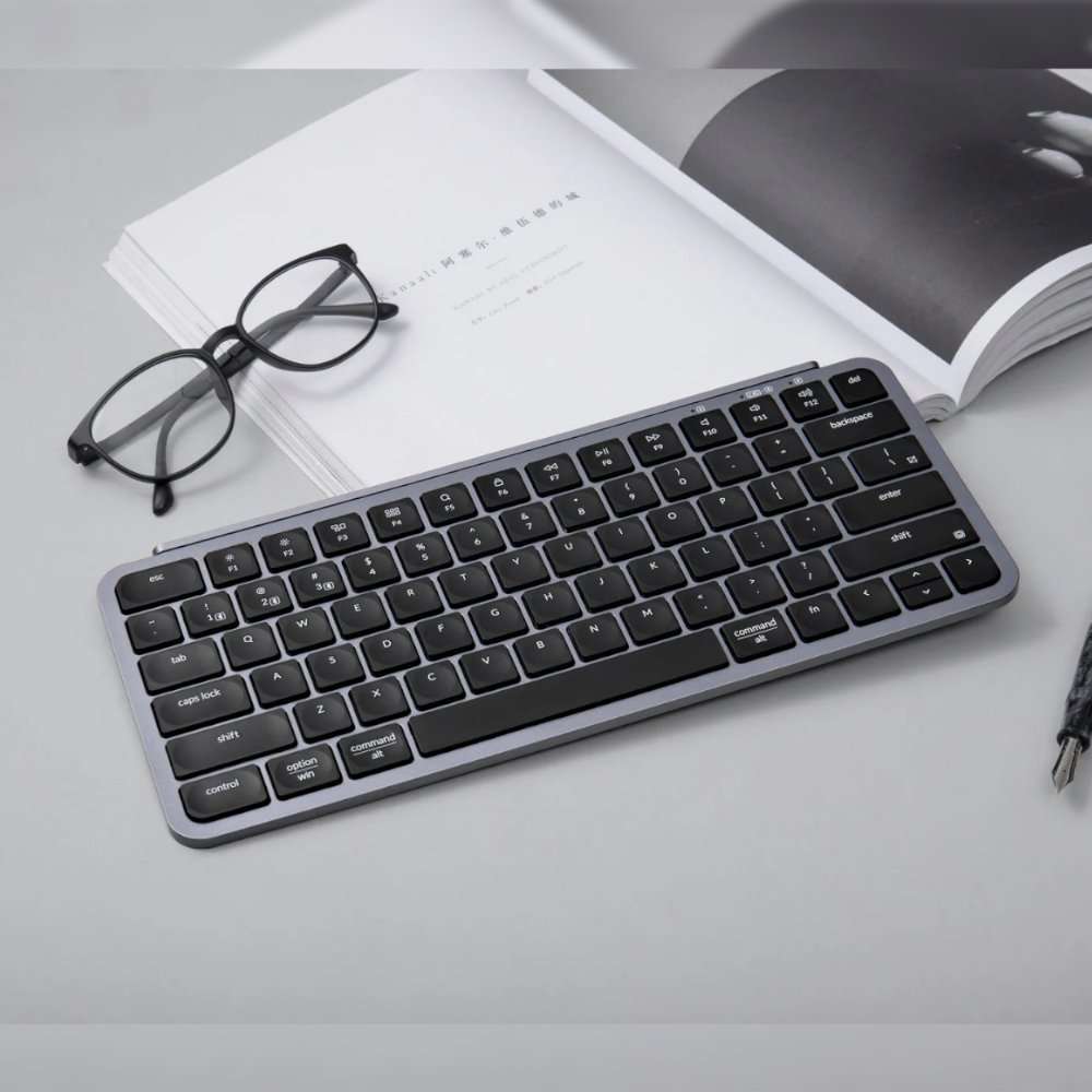 Keychron B1 Pro Ultra-Slim 75% Wireless Keyboard - Space Grey