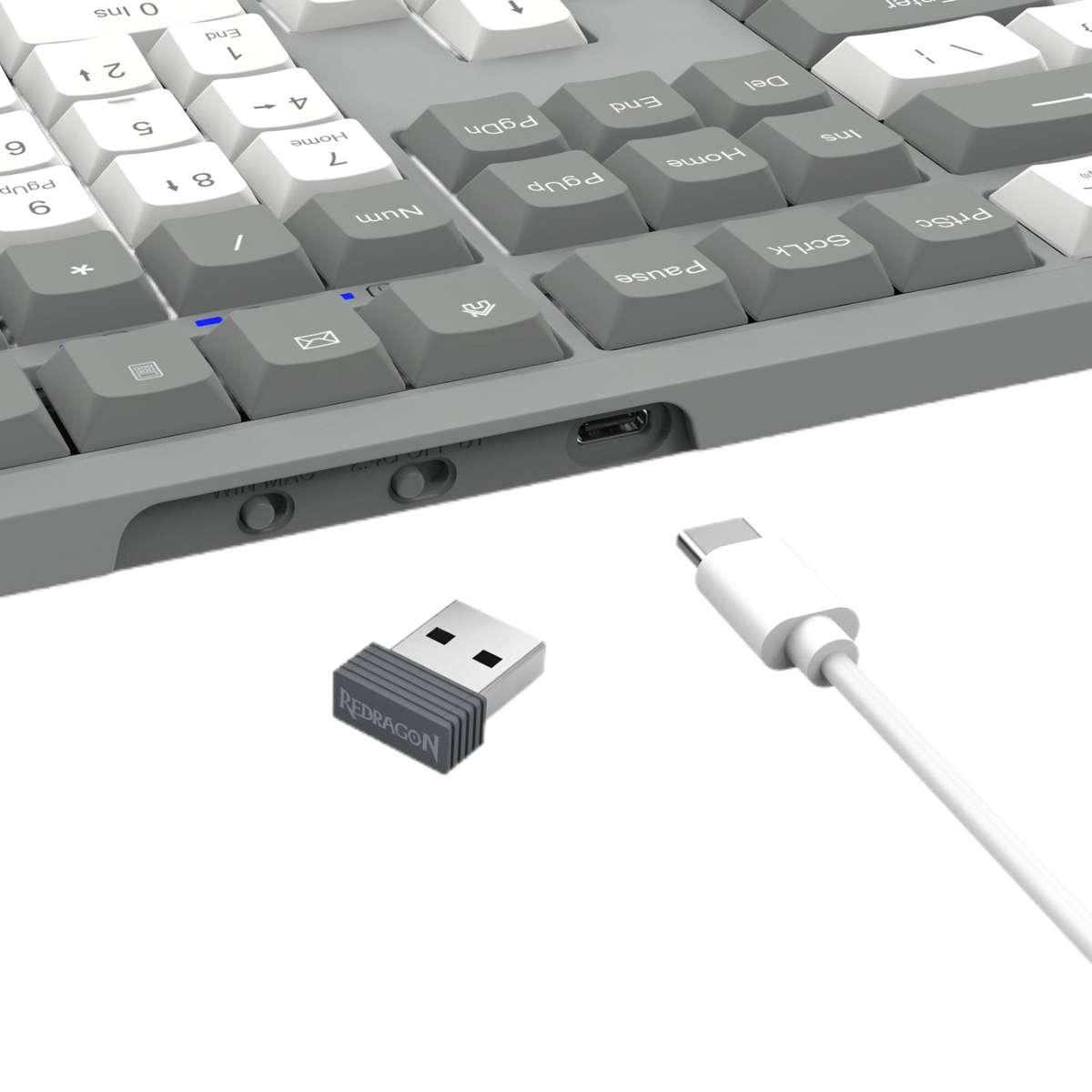 Redragon BK-7485 Wireless Office Keyboard - Grey