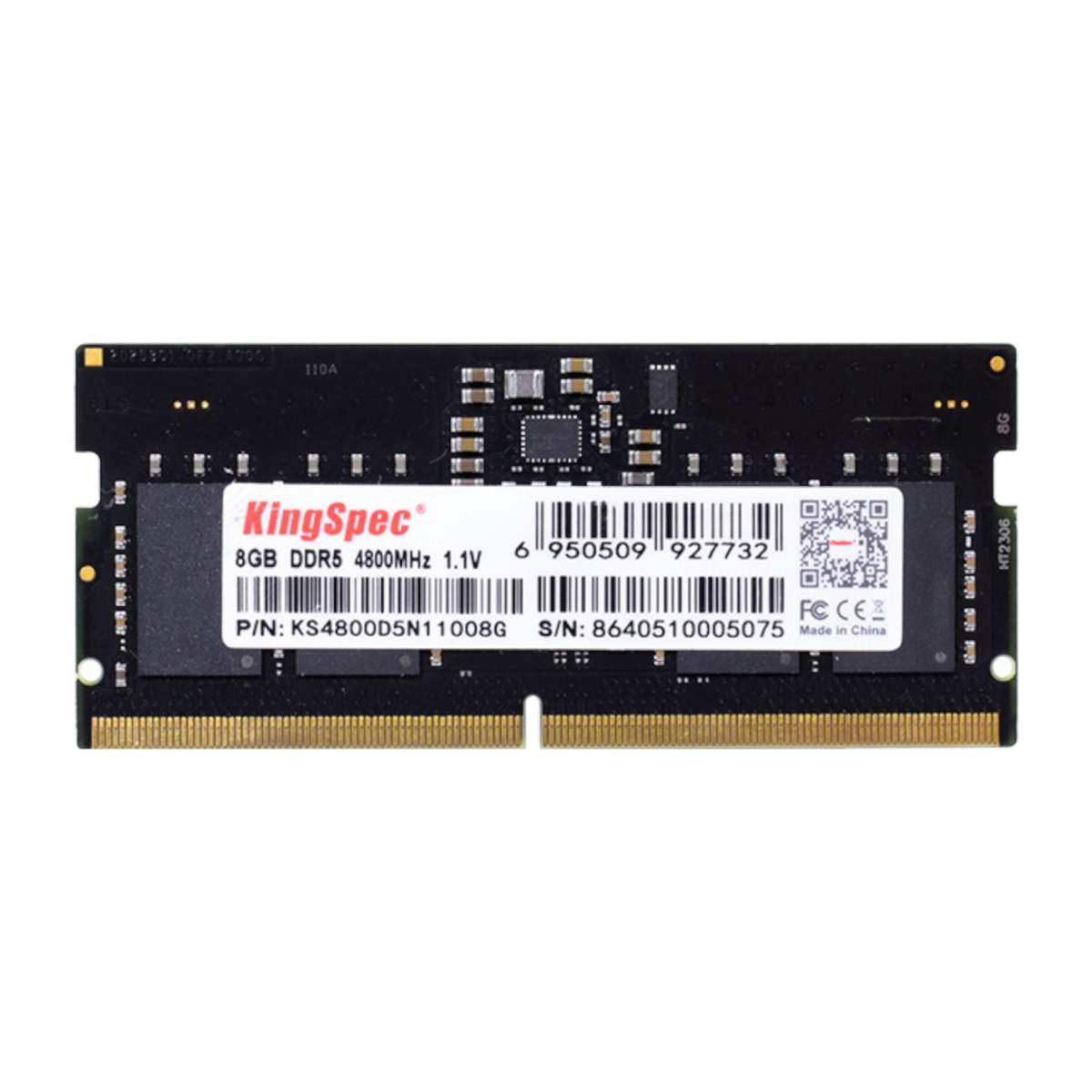 Kingspec 8GB 4800MHz DDR5 SODIMM Notebook Memory