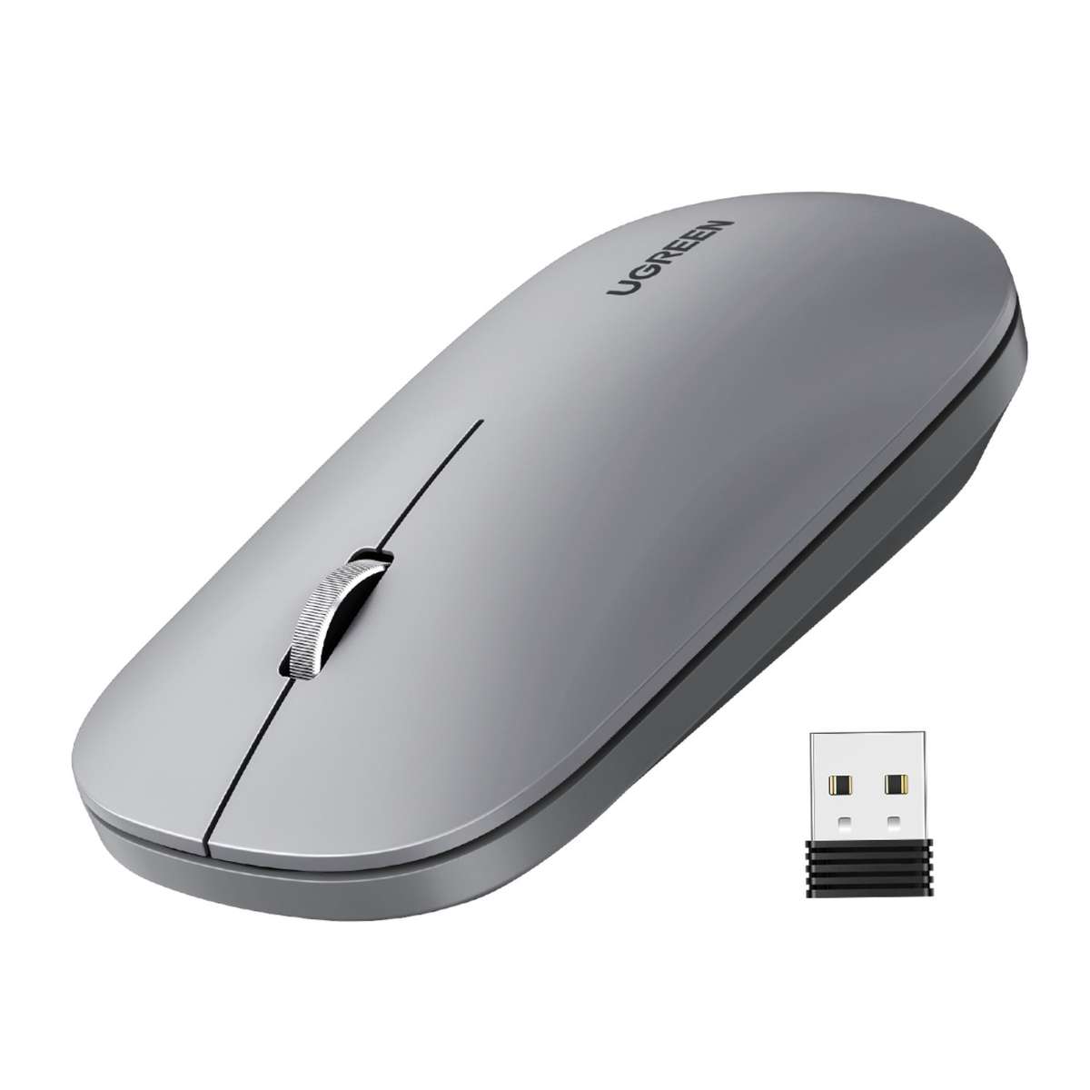UGREEN Portable 2.4GHz Wireless Mouse - Grey