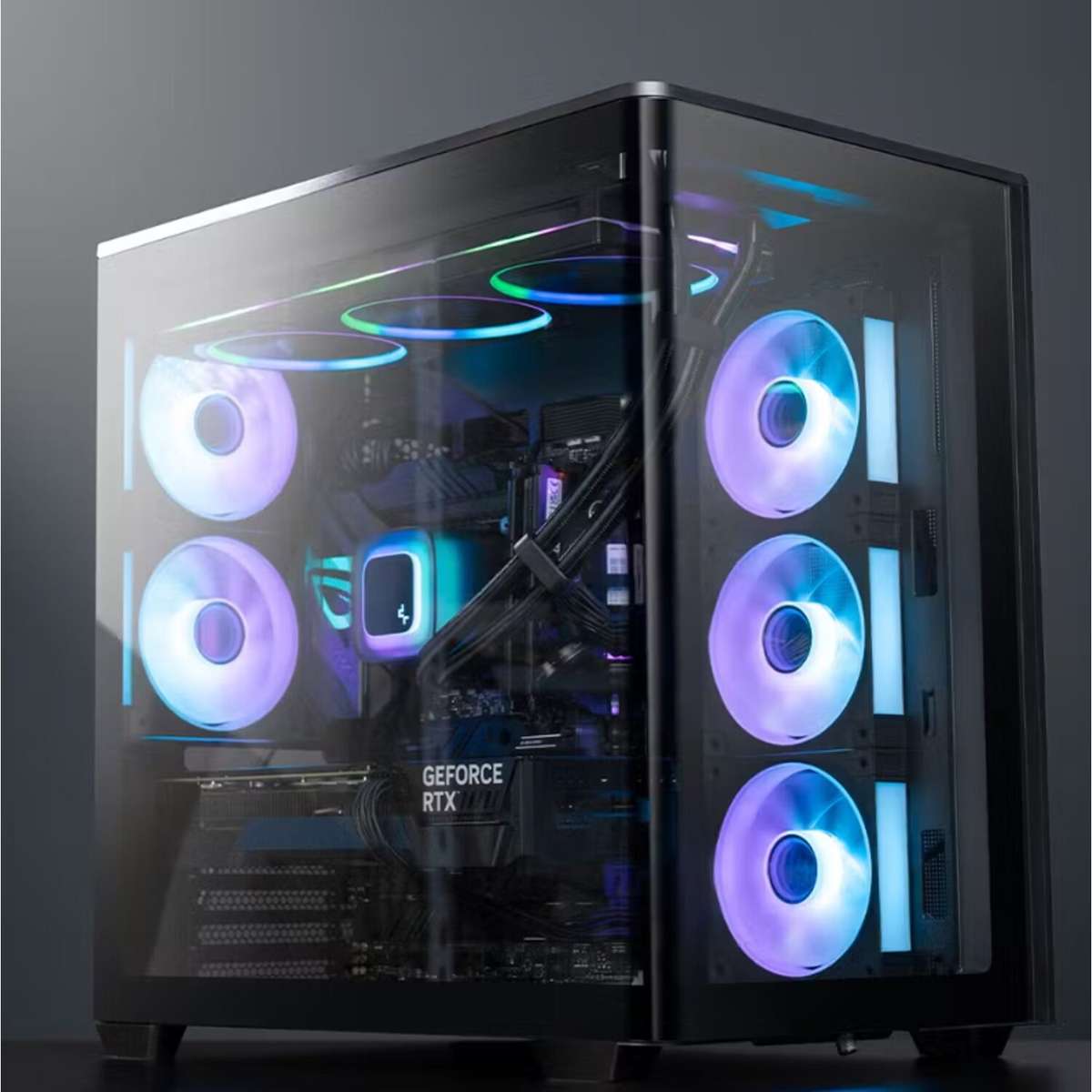 DeepCool CG590U 5F ATX ARGB Gaming Chassis - Black