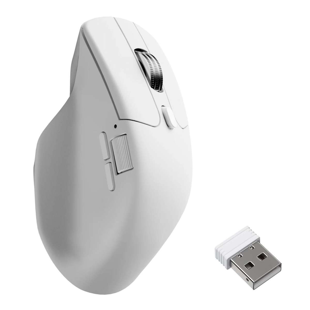 Keychron M6S-A24 PixArt 3950 8K 30000DPI Wireless Mouse (BT/2.4GHz/Wired) - White