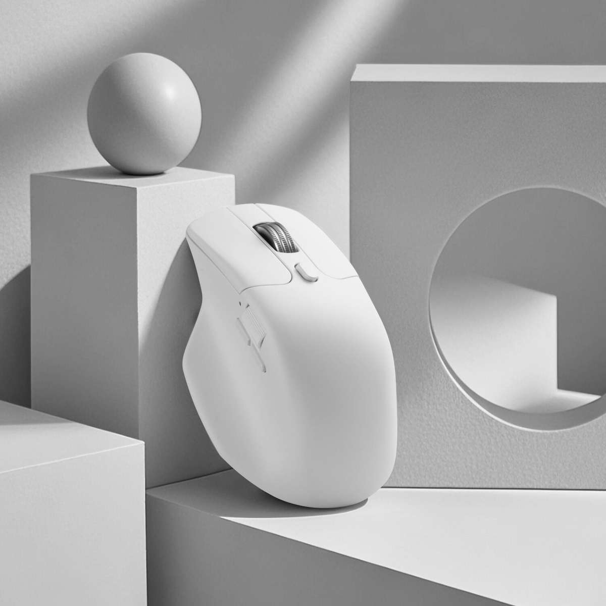 Keychron M6S-A24 PixArt 3950 8K 30000DPI Wireless Mouse (BT/2.4GHz/Wired) - White