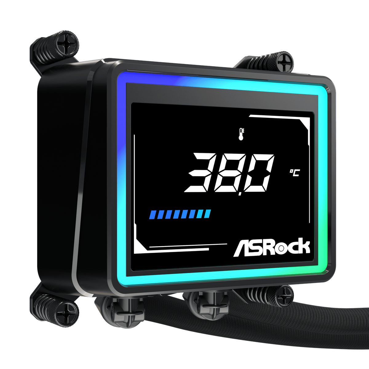 ASRock Challenger 360 Digital AIO Liquid Cooler - Black