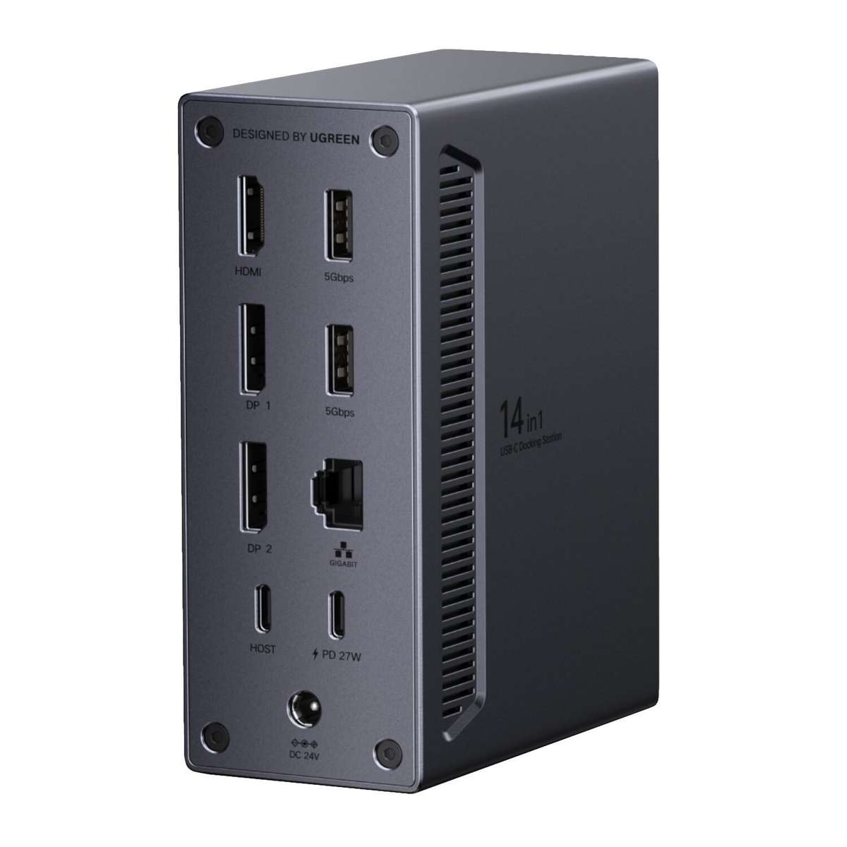 UGreen 14-in-1 USB Type-C TO USB/2x HDMI/DP/RJ45 Docking Station