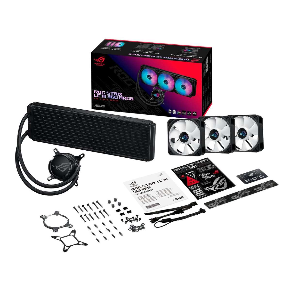 ASUS ROG Strix LC III 360 ARGB Liquid CPU Cooler - Black