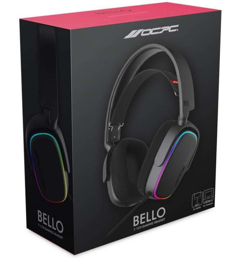 OCPC BELLA GAMING HEADSET 7.1 | BLACK