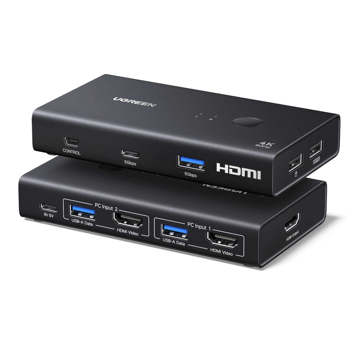 UGreen HDMI 2.0 KVM Switch 2-In-1 Out