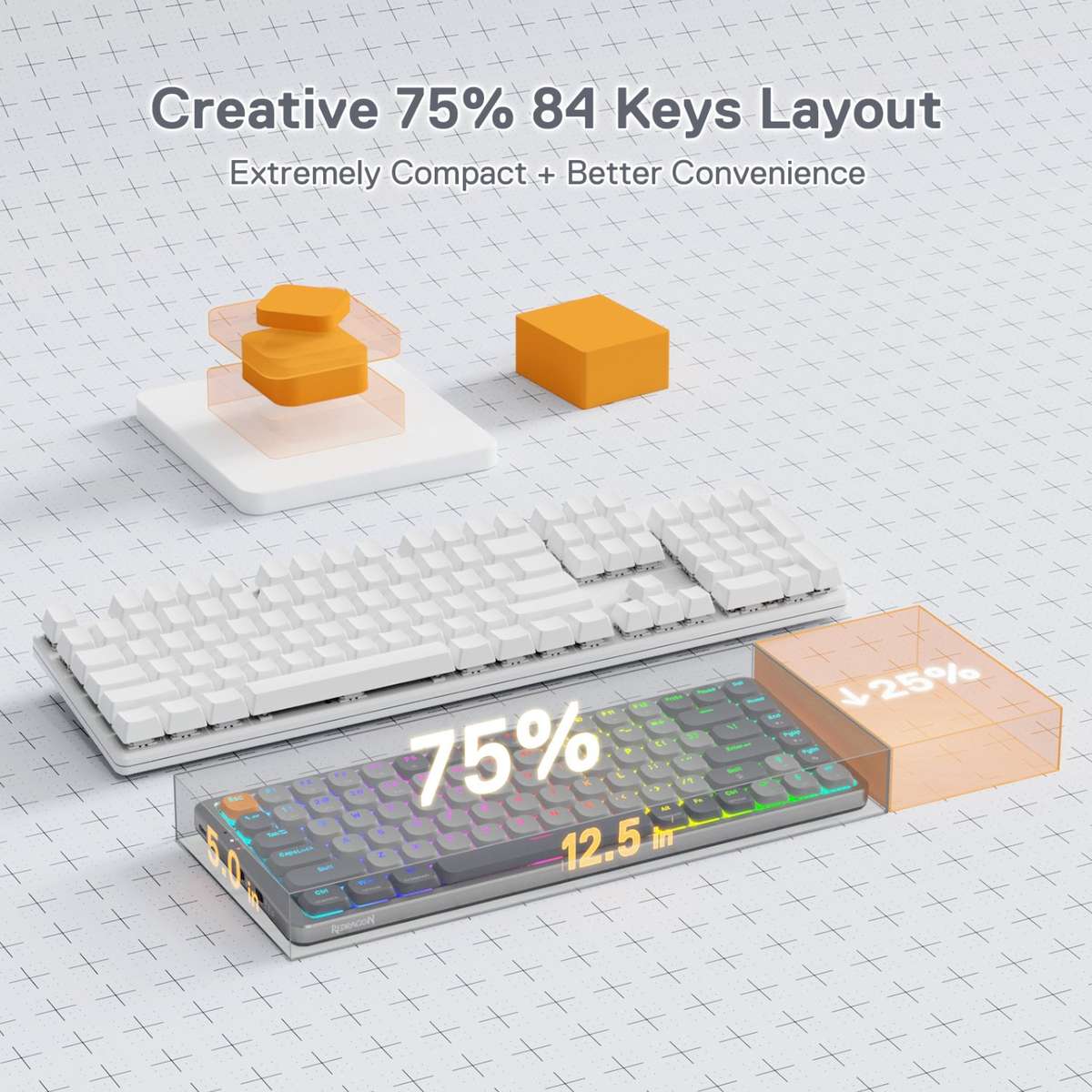 REDRAGON MECHANICAL AZURE Wireless Gaming Keyboard