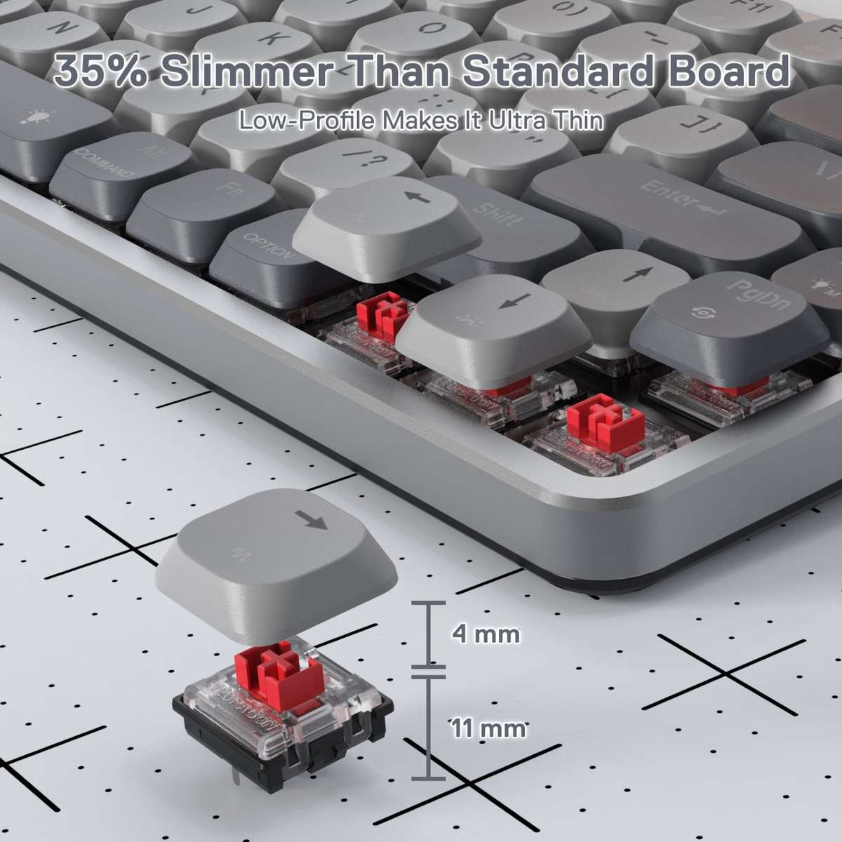 REDRAGON MECHANICAL AZURE Wireless Gaming Keyboard