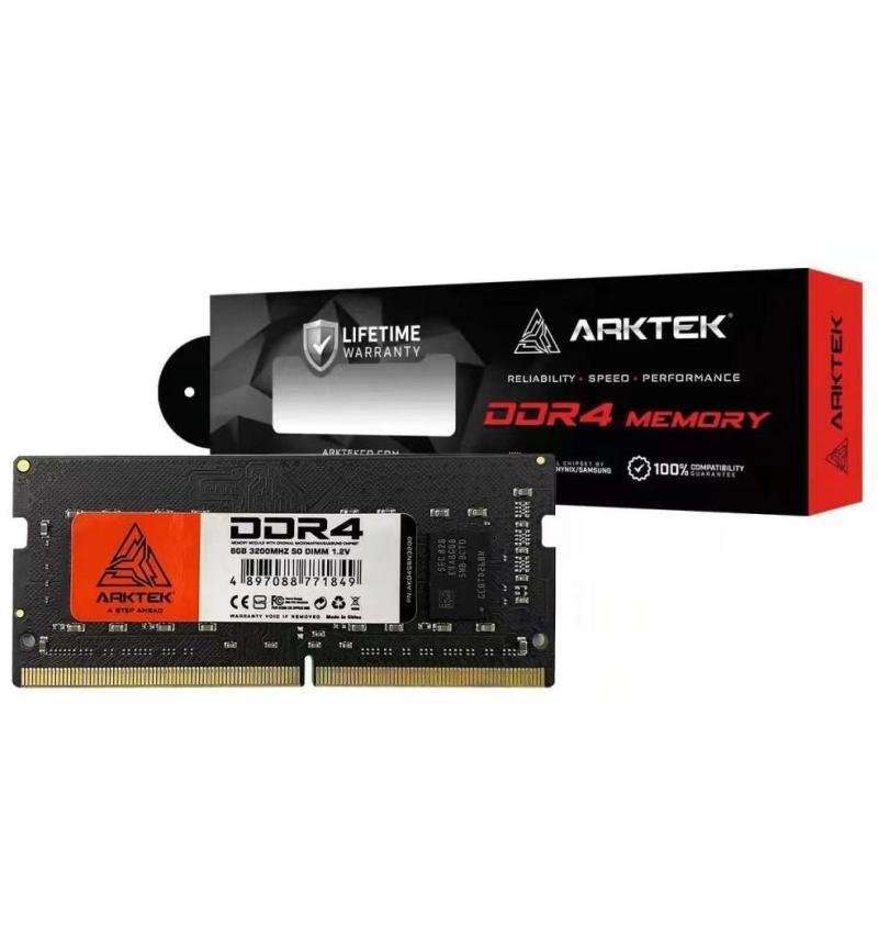 Arktek 8GB DDR4 3200MHz SO-DIMM Notebook Memory