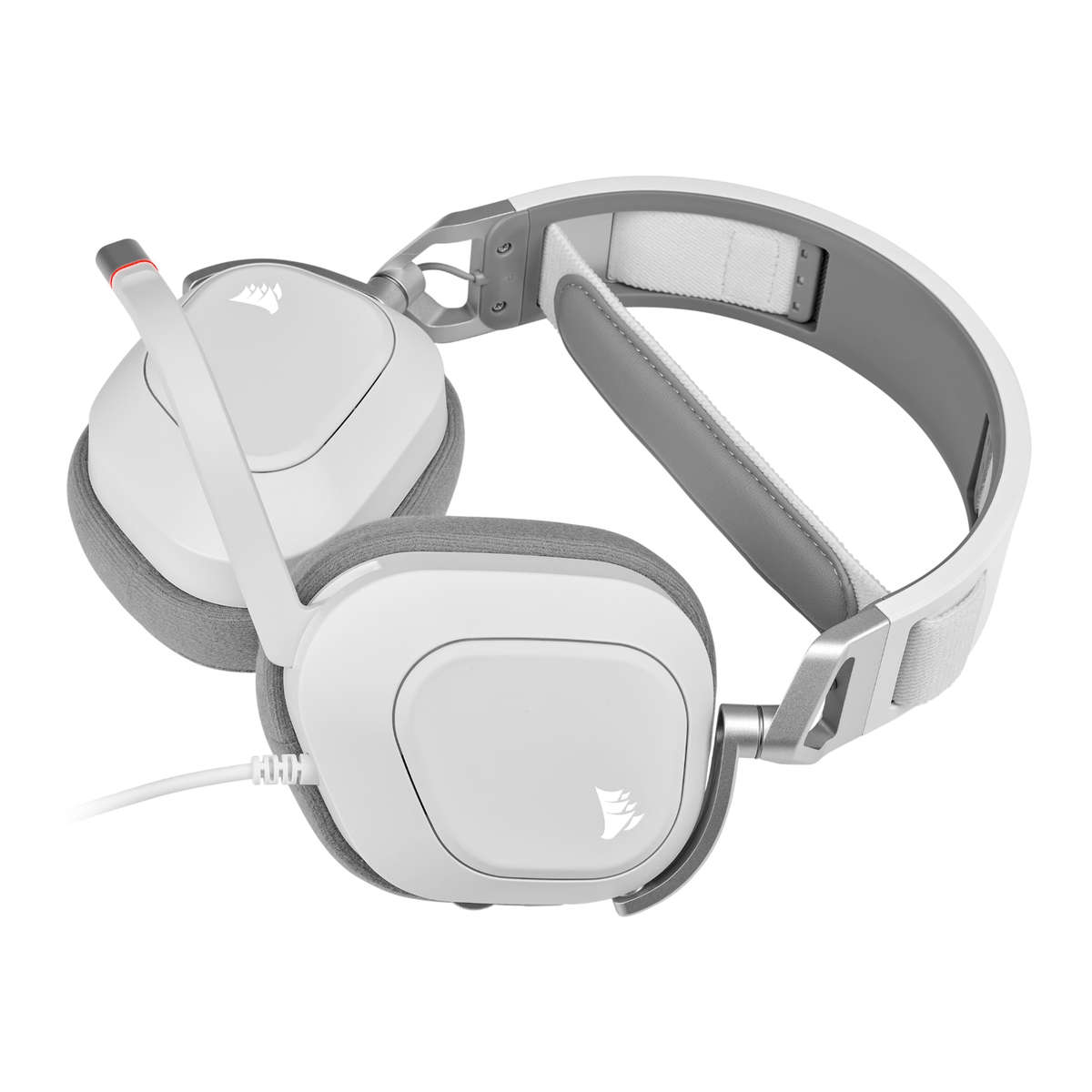 Corsair HS80 RGB USB Wired Over-Ear Gaming Headset  White