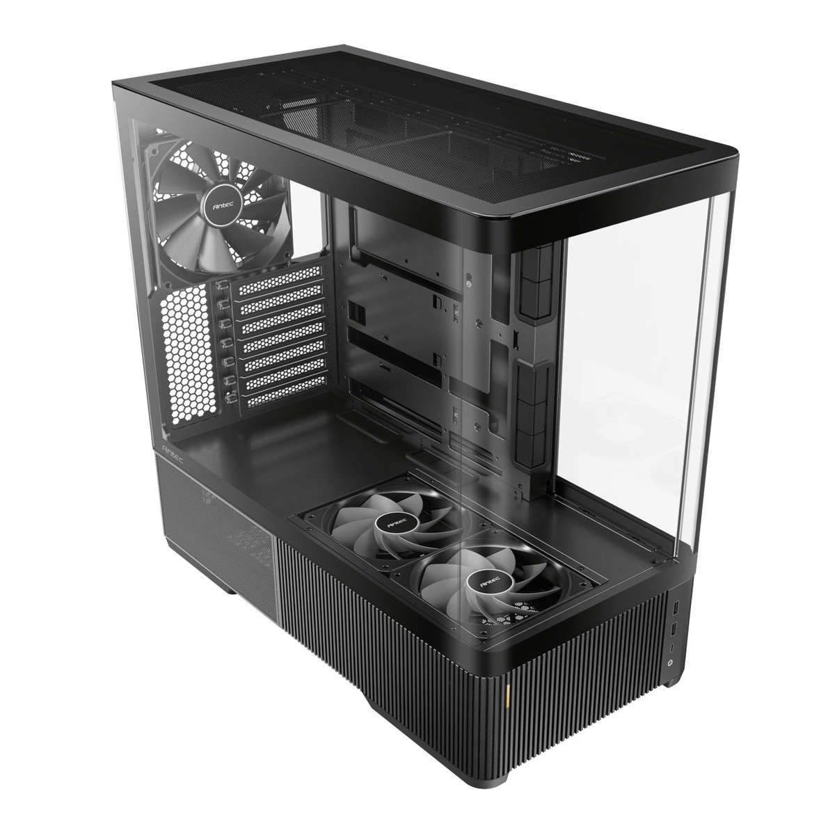 Antec C6 CURVED AIR ATX | Micro-ATX | ITX Mid-Tower Gaming Chassis - Black
