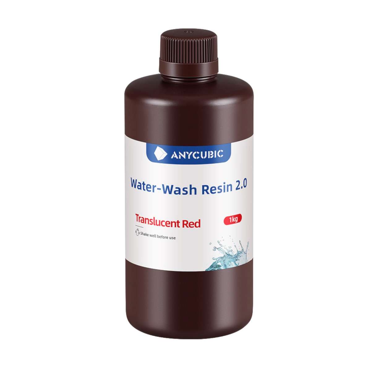 Anycubic Water Wash Resin 2.0  Translucent Red