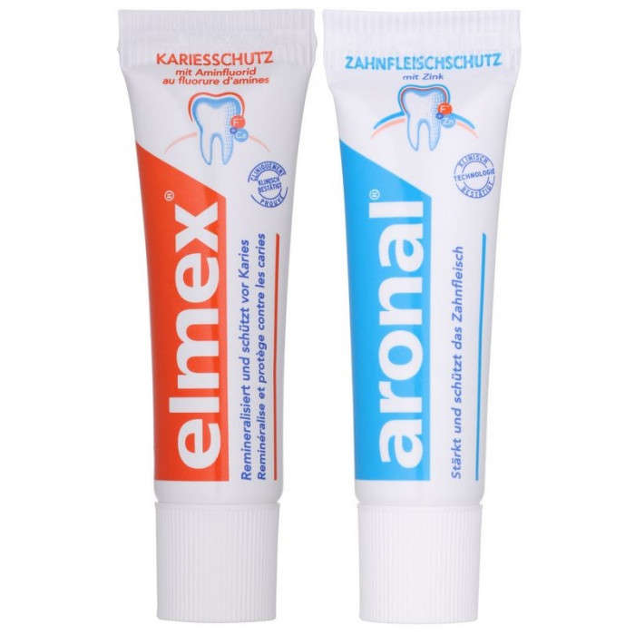 ARONAL & ELMEX Toothpaste Bundle (2 x 75ml)