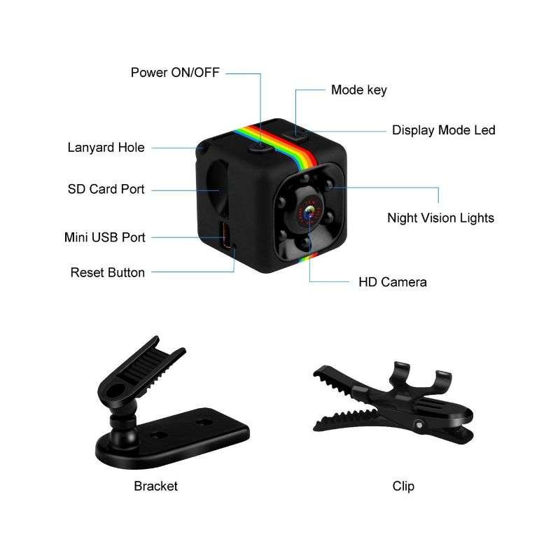 Mini DV HD Camera SQ11 - Black
