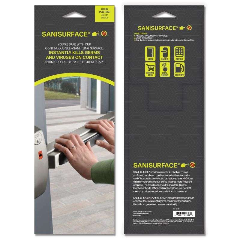 SaniSurface Toilet Handle Sticker - 25 pcs