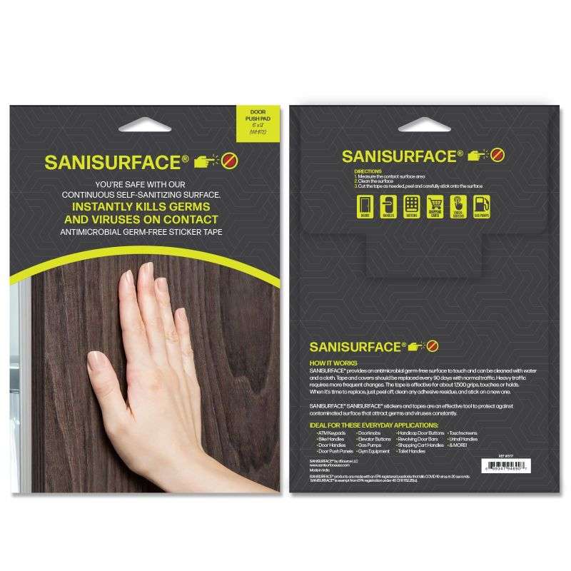 SaniSurface Door Push Pads - 25 pcs