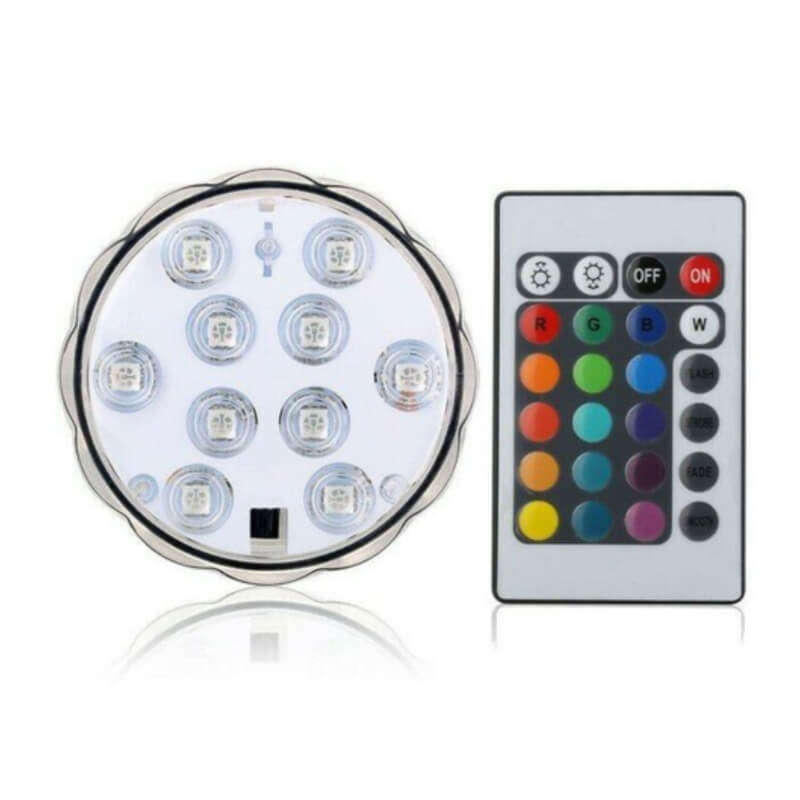 WorldCart Remote Controlled Submersible Waterproof LED Light