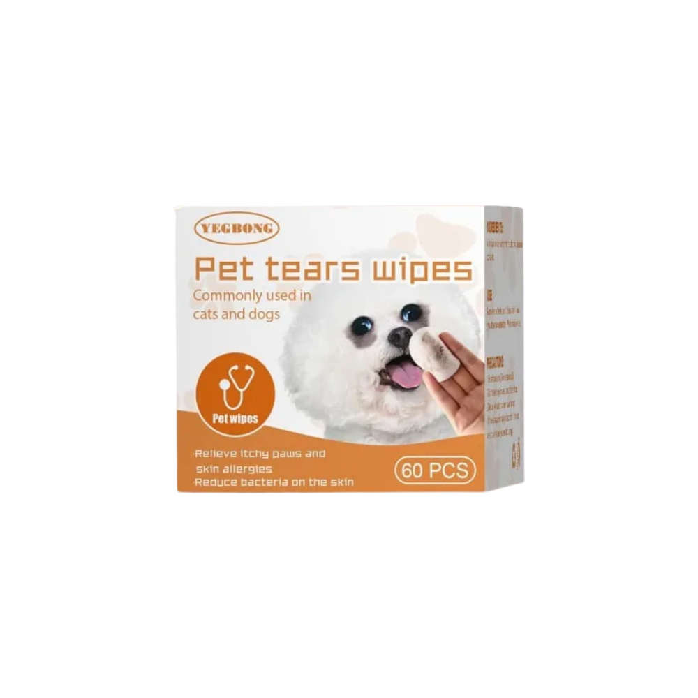 Pet Tears Wet Wipes - 60 pcs