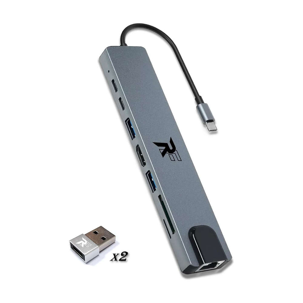 REXFYDIOUS USB-C 8in1 Hub Adapter