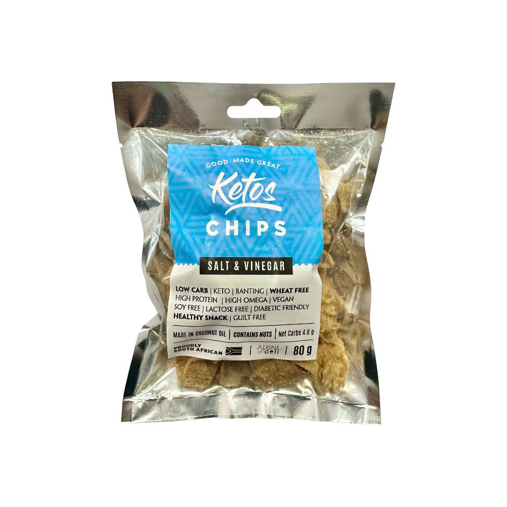 Ketos Low-Carb Chips | Salt & Vinegar - 80g