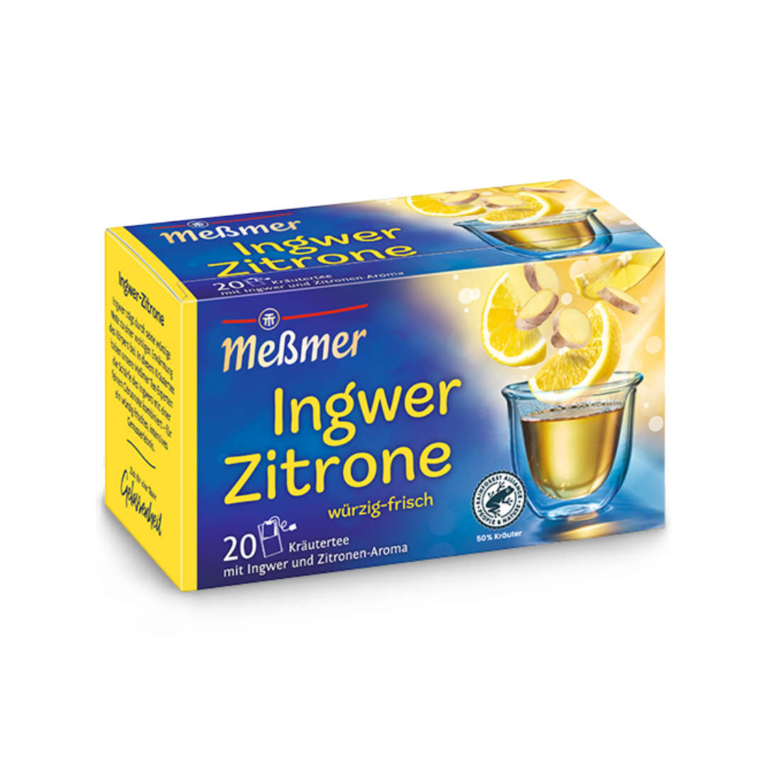 Messmer Ingwer Zitrone | Ginger Lemon Herbal Tea - 20 bags