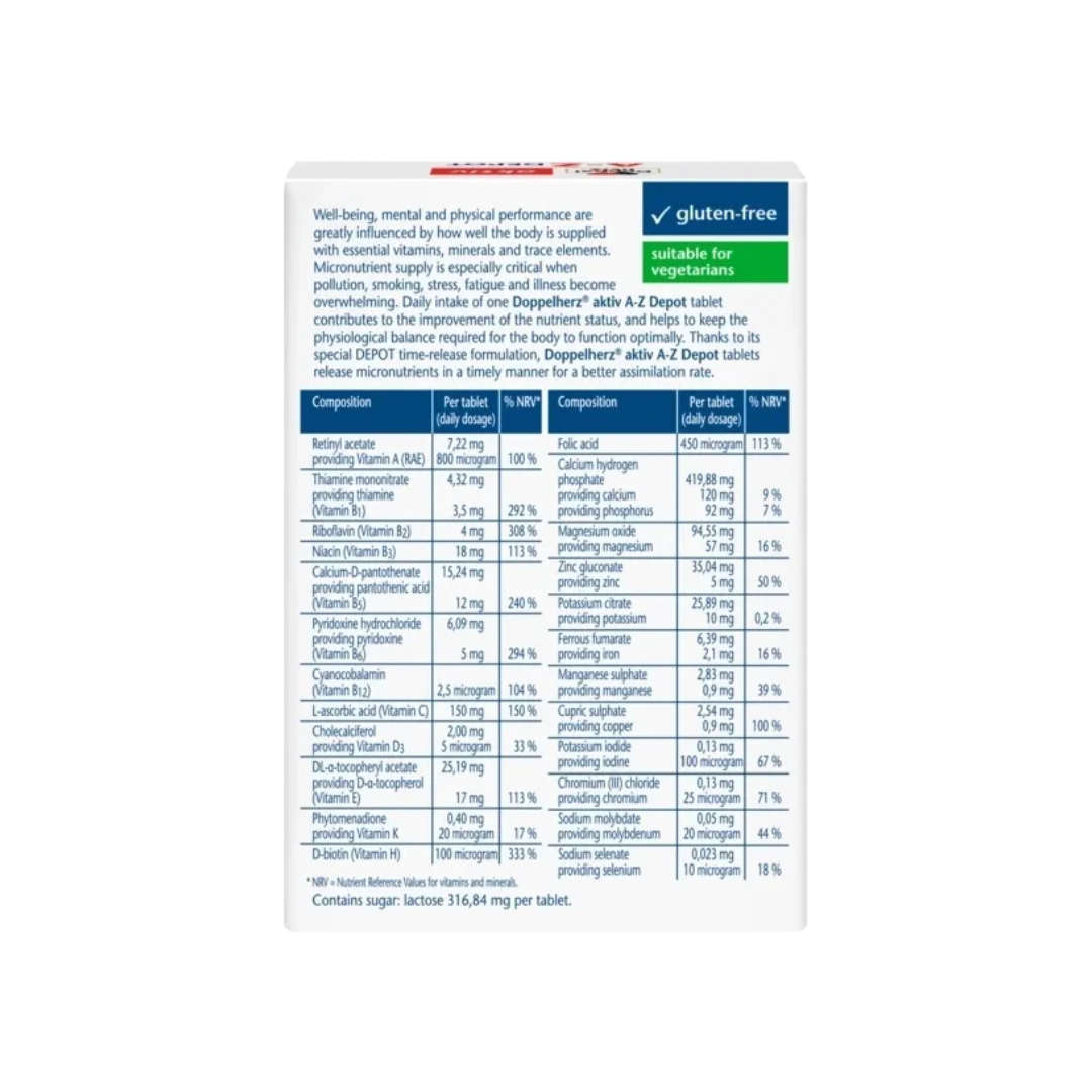 Doppelherz Aktiv A-Z Depot - 30 Tablets