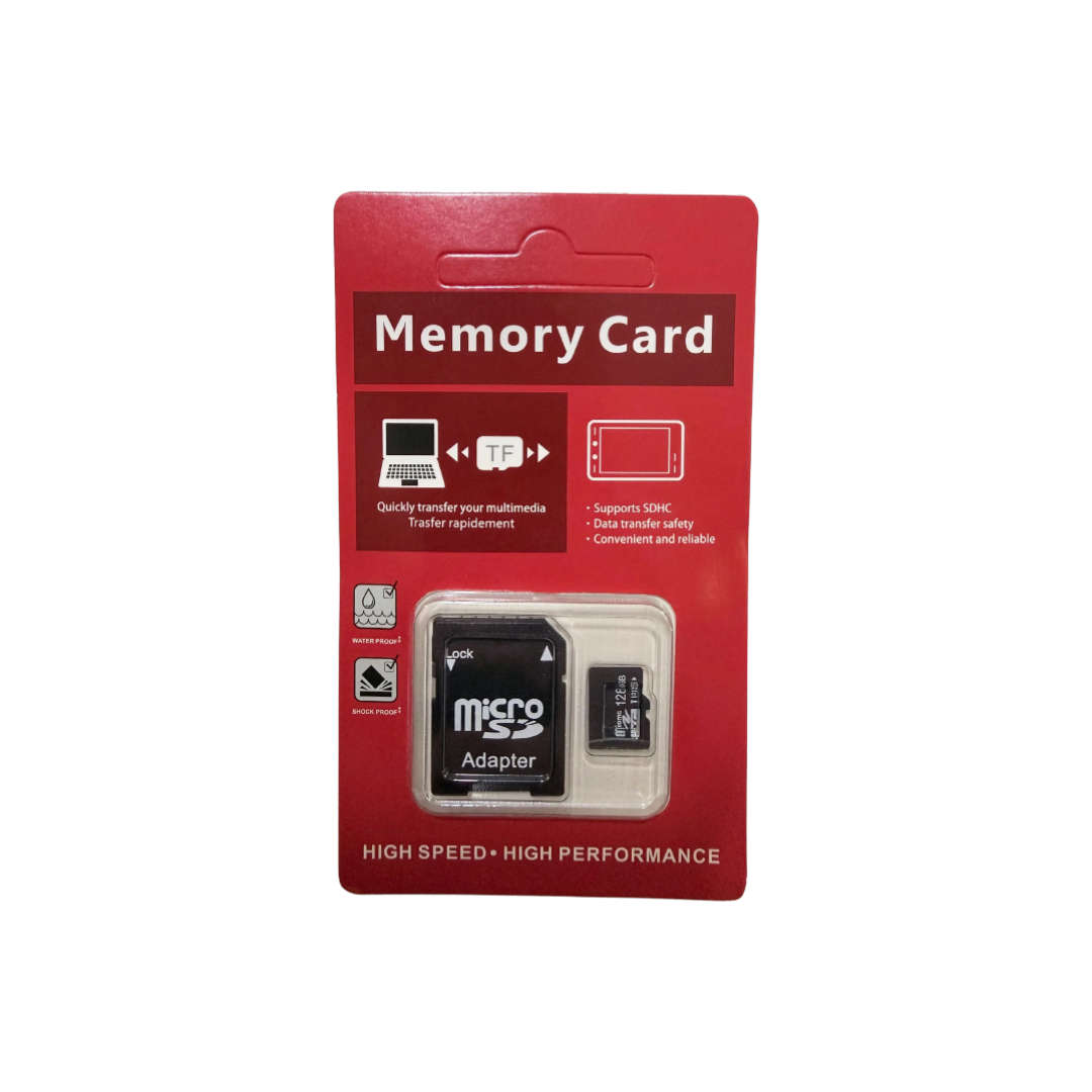 Micro SD Memory Card with Adapter - 128GB