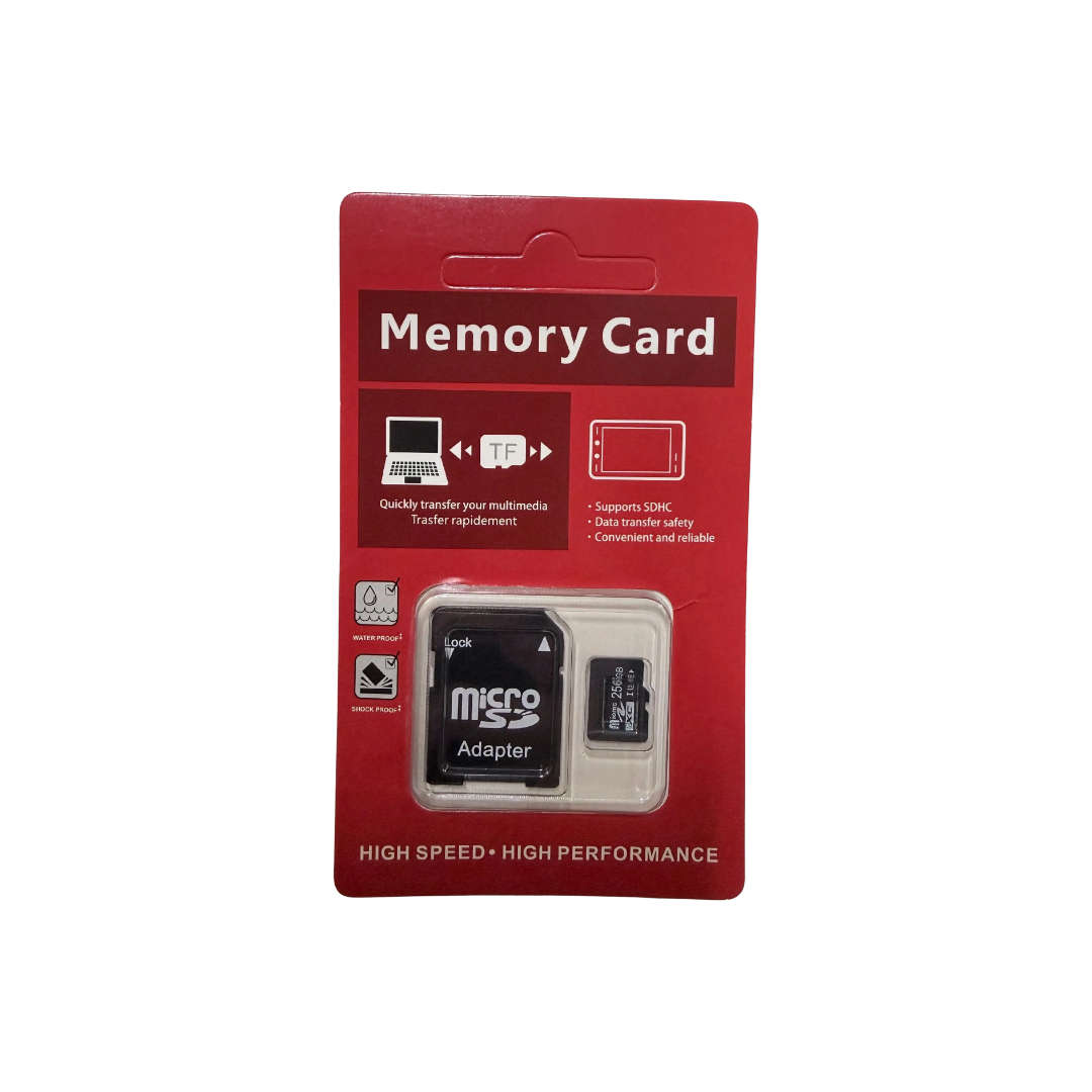 Micro SD Memory Card with Adapter - 256GB