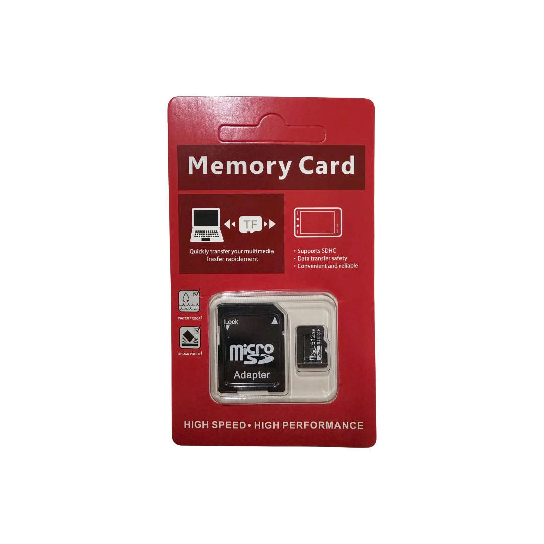 Micro SD Memory Card with Adapter - 512GB