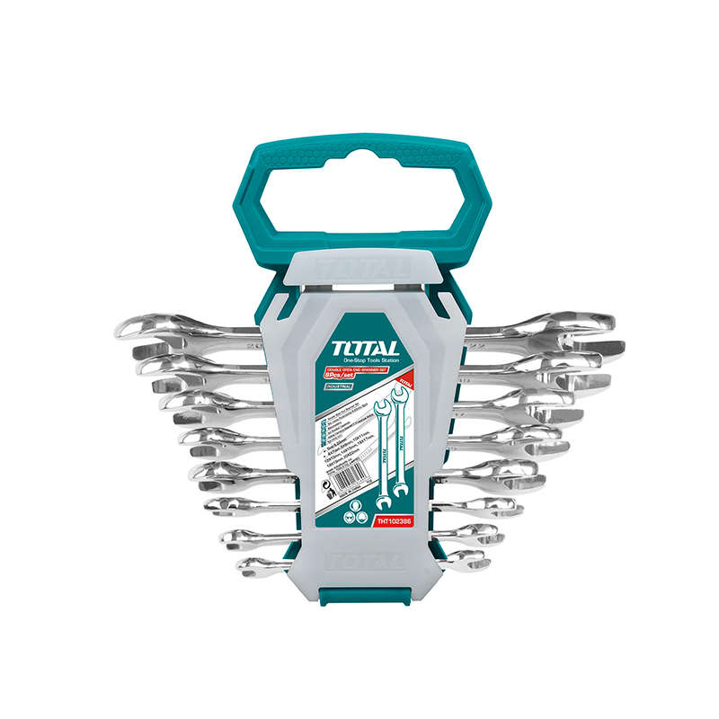TOTAL Double Open End Spanner Set 8Pcs