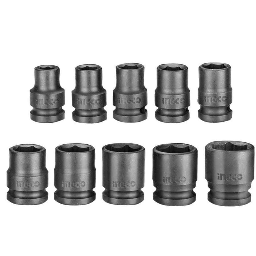Ingco - Impact Socket Set (1/2") (10Piece)
