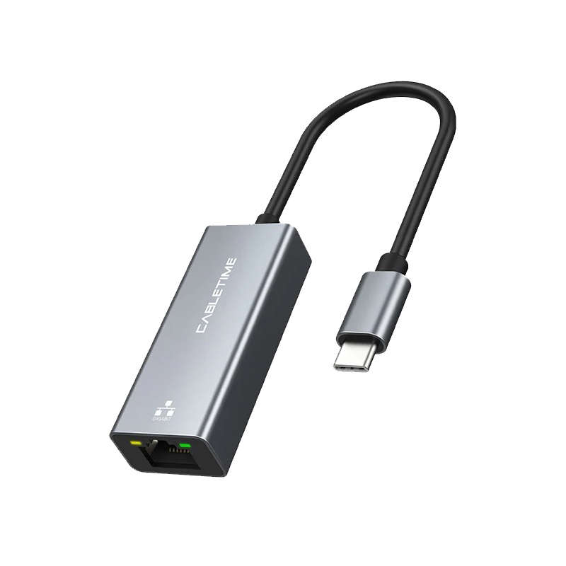 CableTime CB51G Thunderbolt 3 USB C To RJ45 Ethernet Adapter
