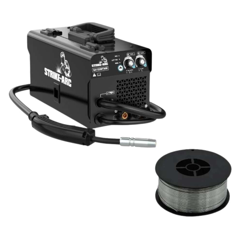 Strike-Arc - Inverter Welder 120AMP 4in1 with MIG Wire Fluxcore (0.9mmx1kg)