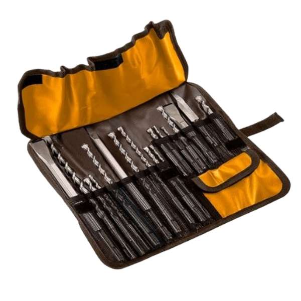 Ingco - SDS Plus Hammer Drill Bit and Chisel Set - 17 Pieces