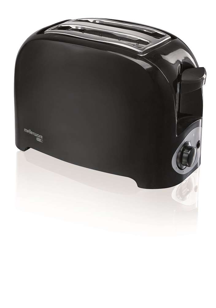 Mellerware - 2 Slice Eco Toaster - Black