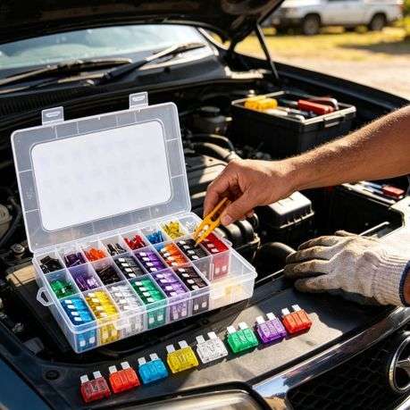 Mix Box 485Pcs Car Blade Fuse Kit for 2A - 40A Auto Fuses with Puller