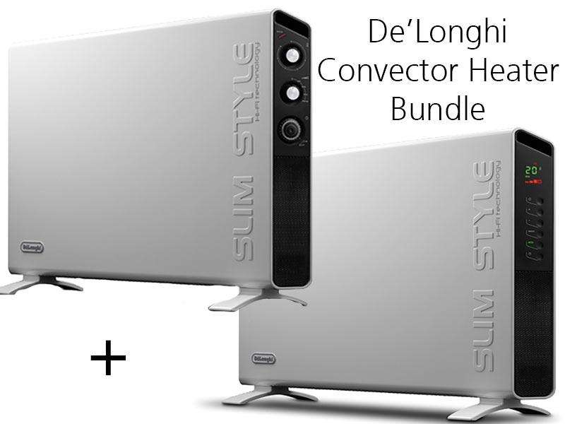 De'Longhi Slim Style Convector Heater Bundle