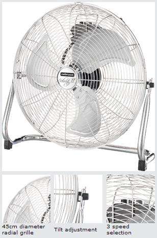 Mellerware Velocity II Floor fan (35951A)