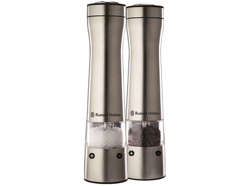 Russell Hobbs Led Electric Salt & Pepper Mill Set  (RHSPM2)