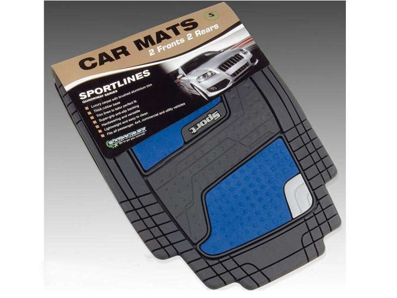 Stingray Quadrimat 4 Piece Mat Set Blue (ZSMATQUADBL)