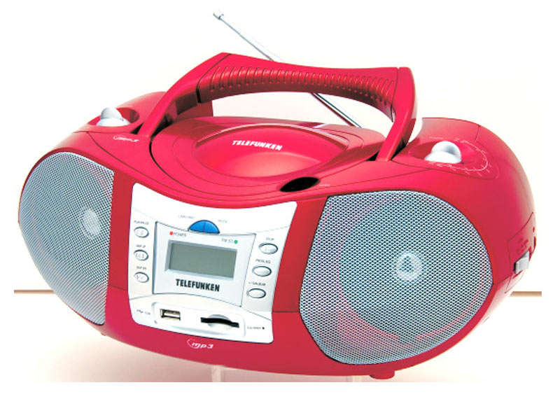 Telefunken Portable Cd/Mp3 Player With Usb Red (P5-R)