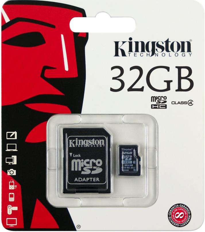 Kingston 32GB flash memory card (SDC4/32GB)