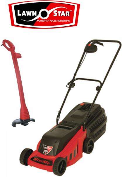 Lawnstar Electric Lawnmower 1000W MiniMo & 350W Trimmer (99-30124)