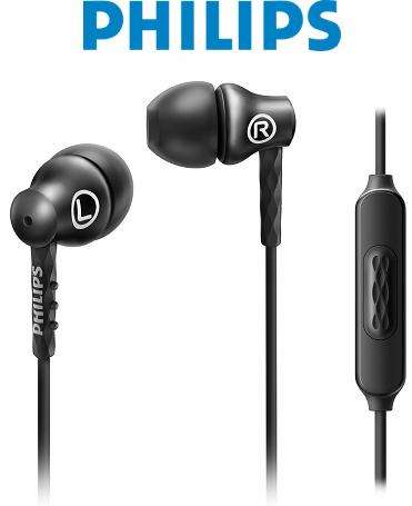 Philips In-Ear Headphones - Black (SHE8105BK)