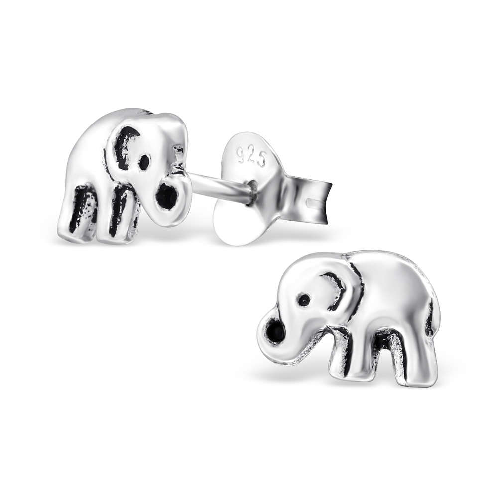 E02560-SS  Sterling Silver  Elephant Ear rings
