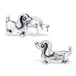 EE1118-SS   Sterling Silver Sausage Dog Ear rings
